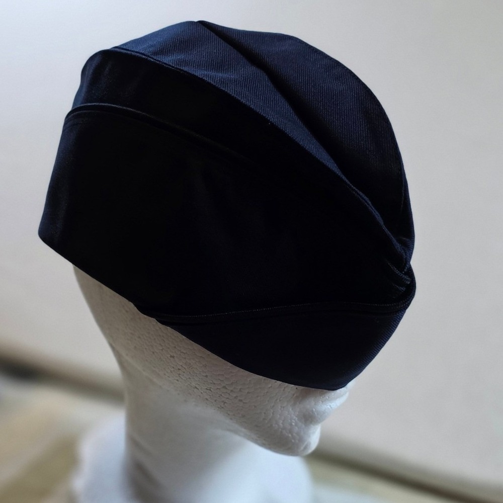 Official Uniform Women Garrison Cap Navy Blue Military Side Hat Size 24.5 Twill